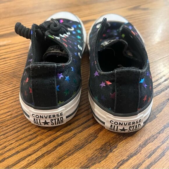 Converse Big Girls Archive Foil Chuck Taylor All Star Casual Sneakers Star Print - Picture 8 of 10